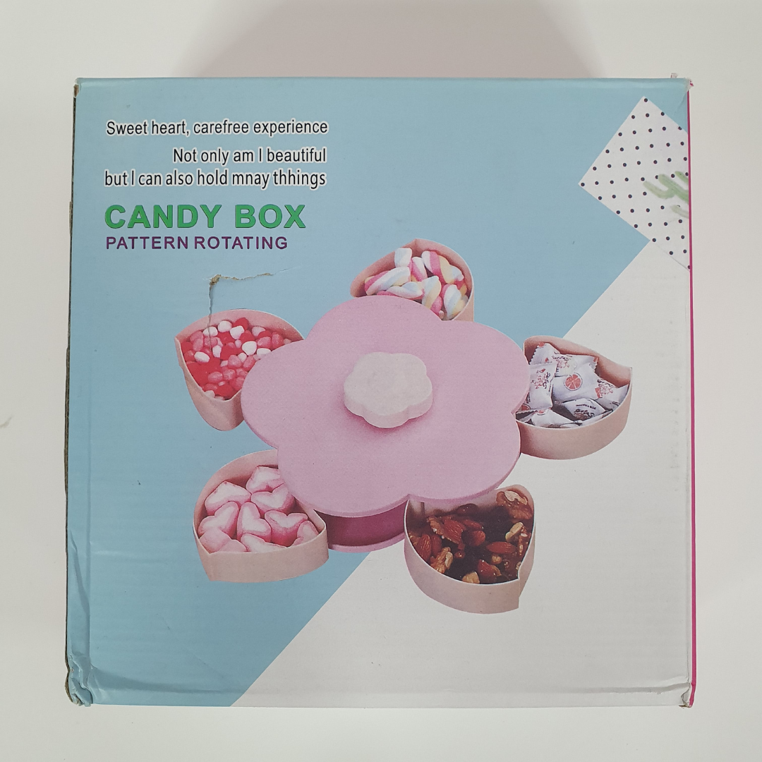 Блюдо обертовий Candy Box Pattern Rotating для цукерок (V73-T6-Pink) - фото 9