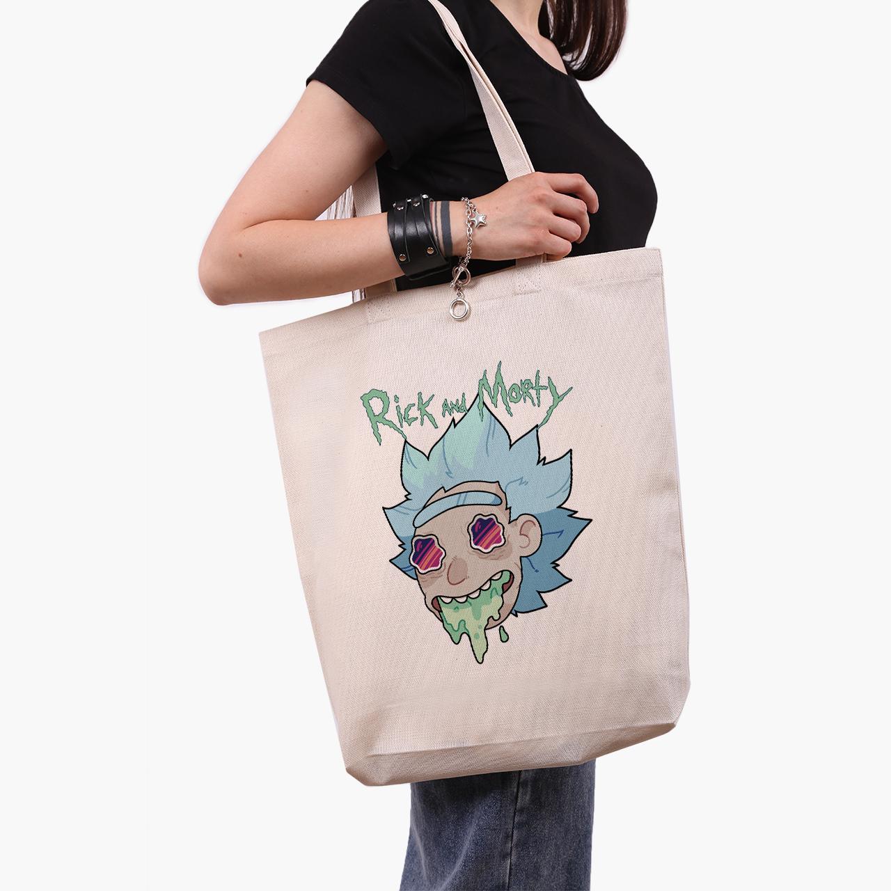 Эко сумка шоппер Morty Smith Rick and Morty 41x39x8 см Бежевый (9227-2945-WTD)