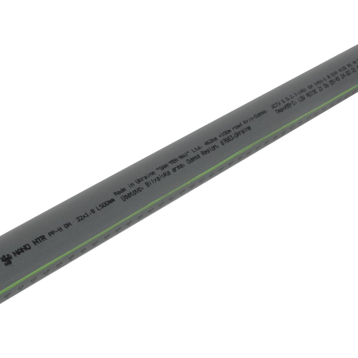 Труба внутрішня ASG HTR Ф 32 мм x 0,5 м (SW-78807) - фото 4 Труба внутрішня ASG HTR Ф 32 мм x 0,5 м (SW-78807) - фото 4