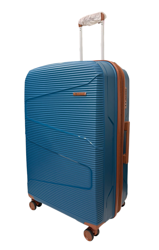 Валіза велика Worldline Airtex 293 поліпропілен L Синій - фото 1