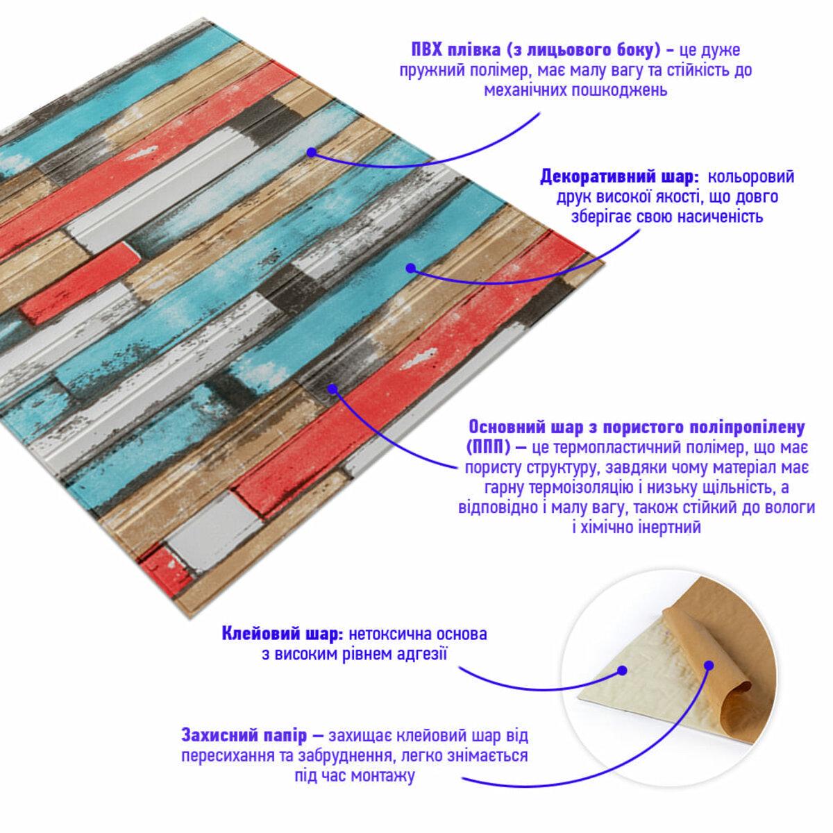 Панель самоклеящаяся декоративная 3D дерево 050 700x700x5 мм Розовый (SW-00000172) - фото 2 Панель самоклеящаяся декоративная 3D дерево 050 700x700x5 мм Розовый (SW-00000172) - фото 2