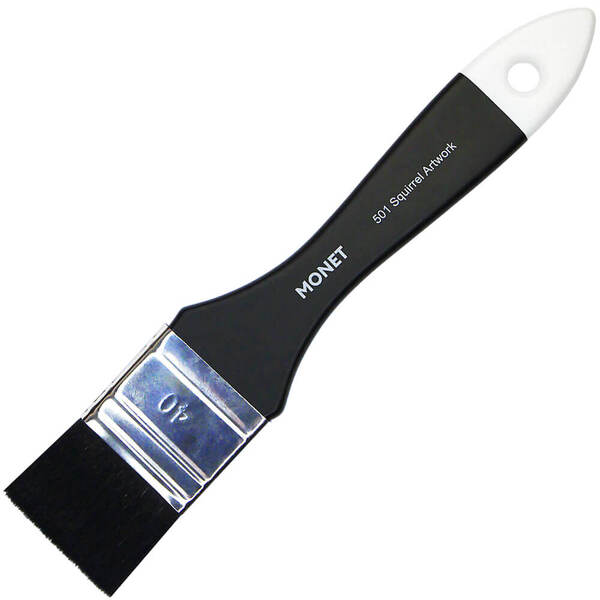 Кисточка для широких заливок акварели Monet ArtWork №501 Белка флейц 40 мм (50140)