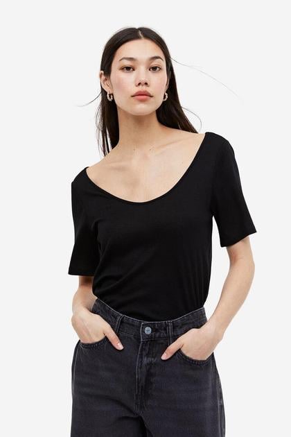 Топ H&M S Черный (1178349П)