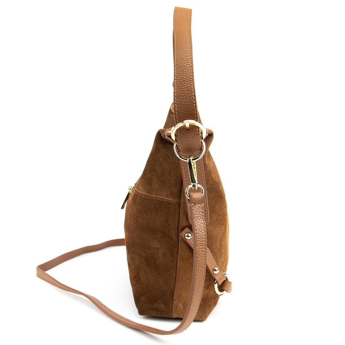 Жіноча сумка Royal Bag F-IT-86111C замшева Коричневий (8101) - фото 5 Жіноча сумка Royal Bag F-IT-86111C замшева Коричневий (8101) - фото 5