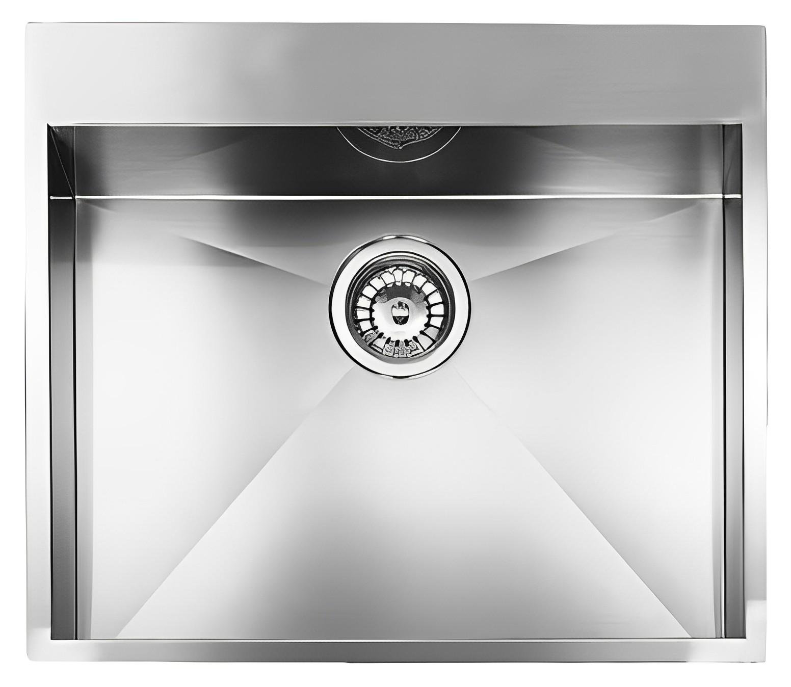 Кухонная мойка CM Filoquadra Mix 57x50 см накладная с отверстием под смеситель (12938)