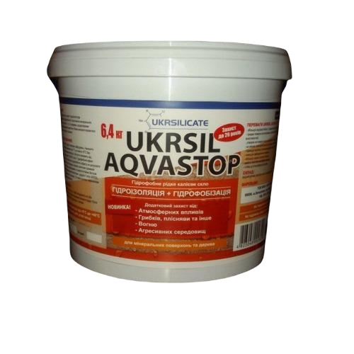 Гідрофобний рідке калієве скло Ukrsil Aqua Stop 5 л (3021)