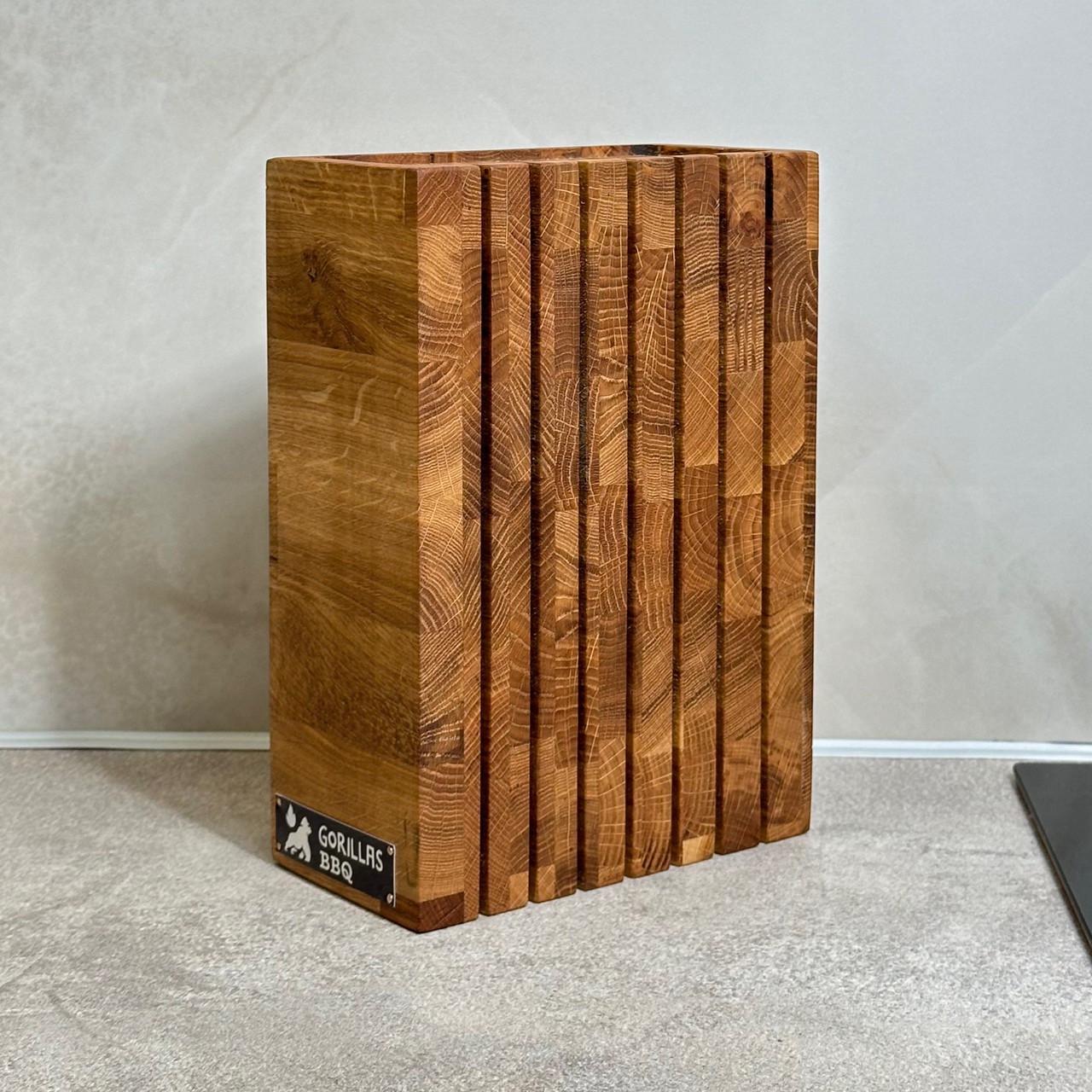 Підставка для ножів дерев'яна торцева (27722332) Підставка для ножів дерев'яна торцева (27722332)