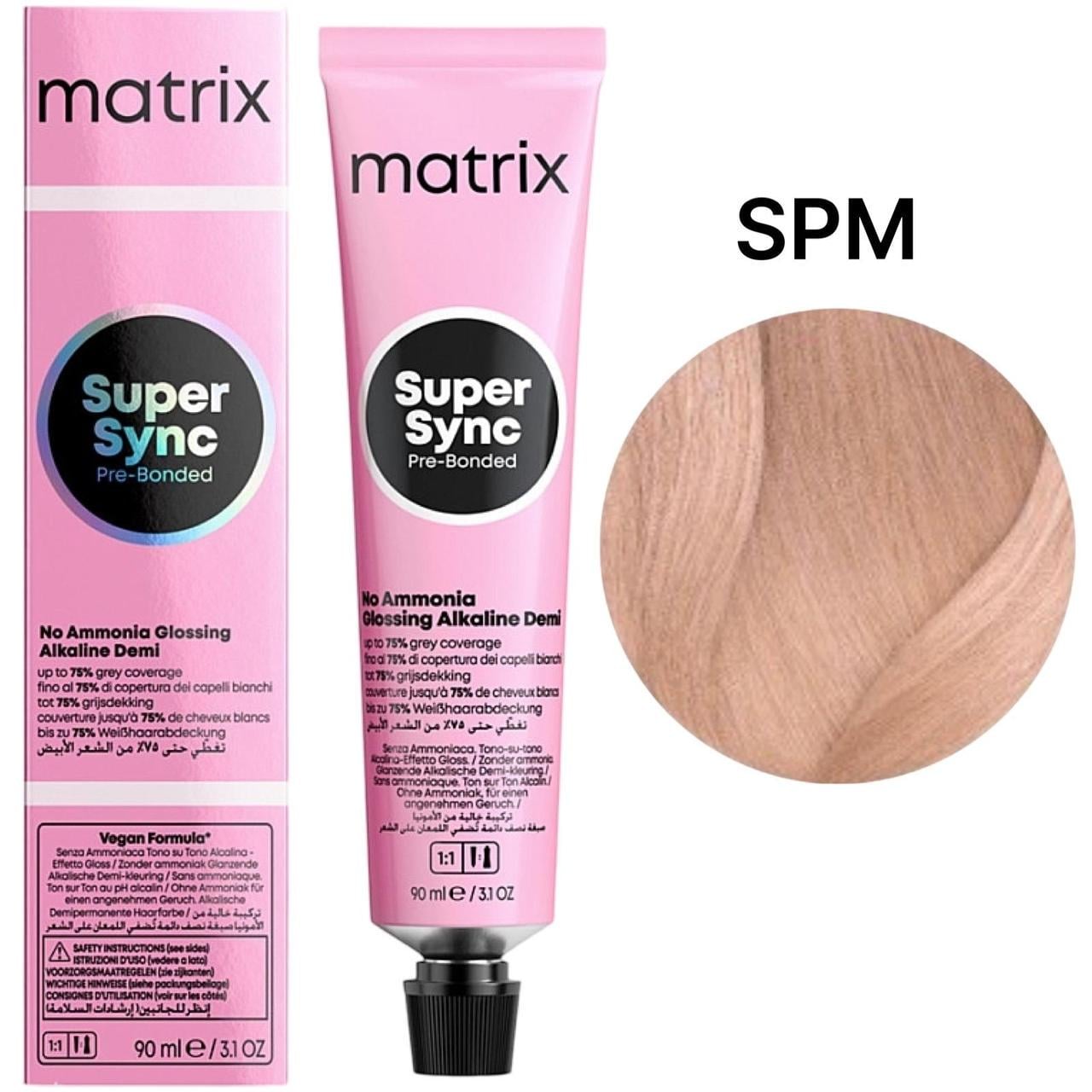 Тонер безаммиачный на щелочной основе Matrix Super Sync Pre-Bonded SPM 90 мл