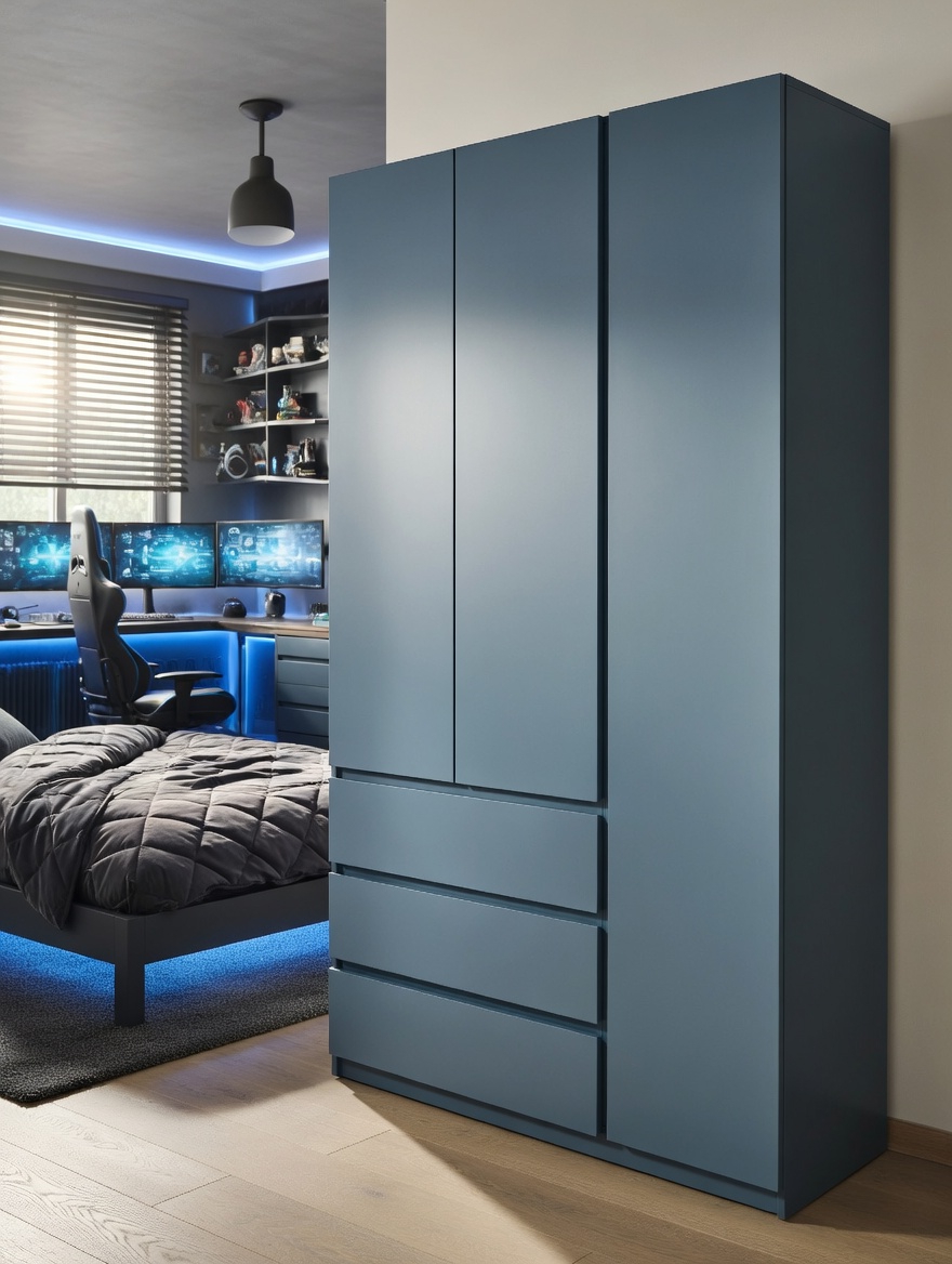 Шкаф Мастер Форм Брайт правосторонний 1200х520х2000 мм Антрацитовый (32332)