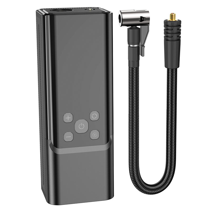 Насос автомобільний Hoco ZP7 Maddy portable smart air pump 5000 mAh Black (6942007614511)