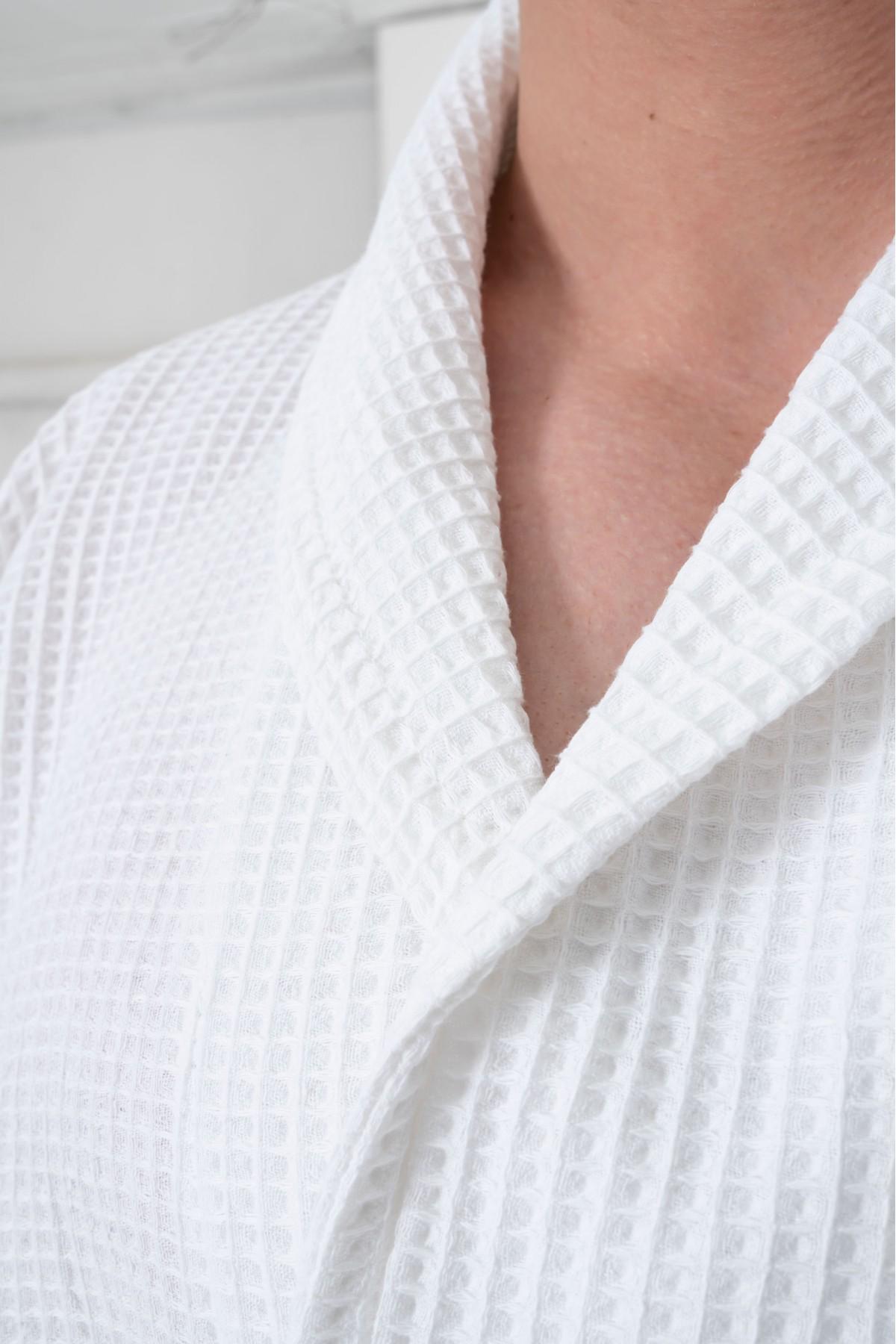 Халат чоловічий Bysungur вафельний M Білий (29106339) - фото 2 Халат чоловічий Bysungur вафельний M Білий (29106339) - фото 2