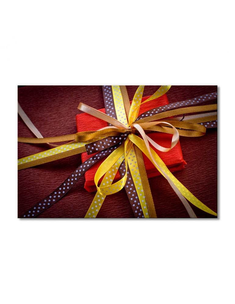 Картина модульная Подарок с ленточками и бантиками 1 модуль 30х45 см