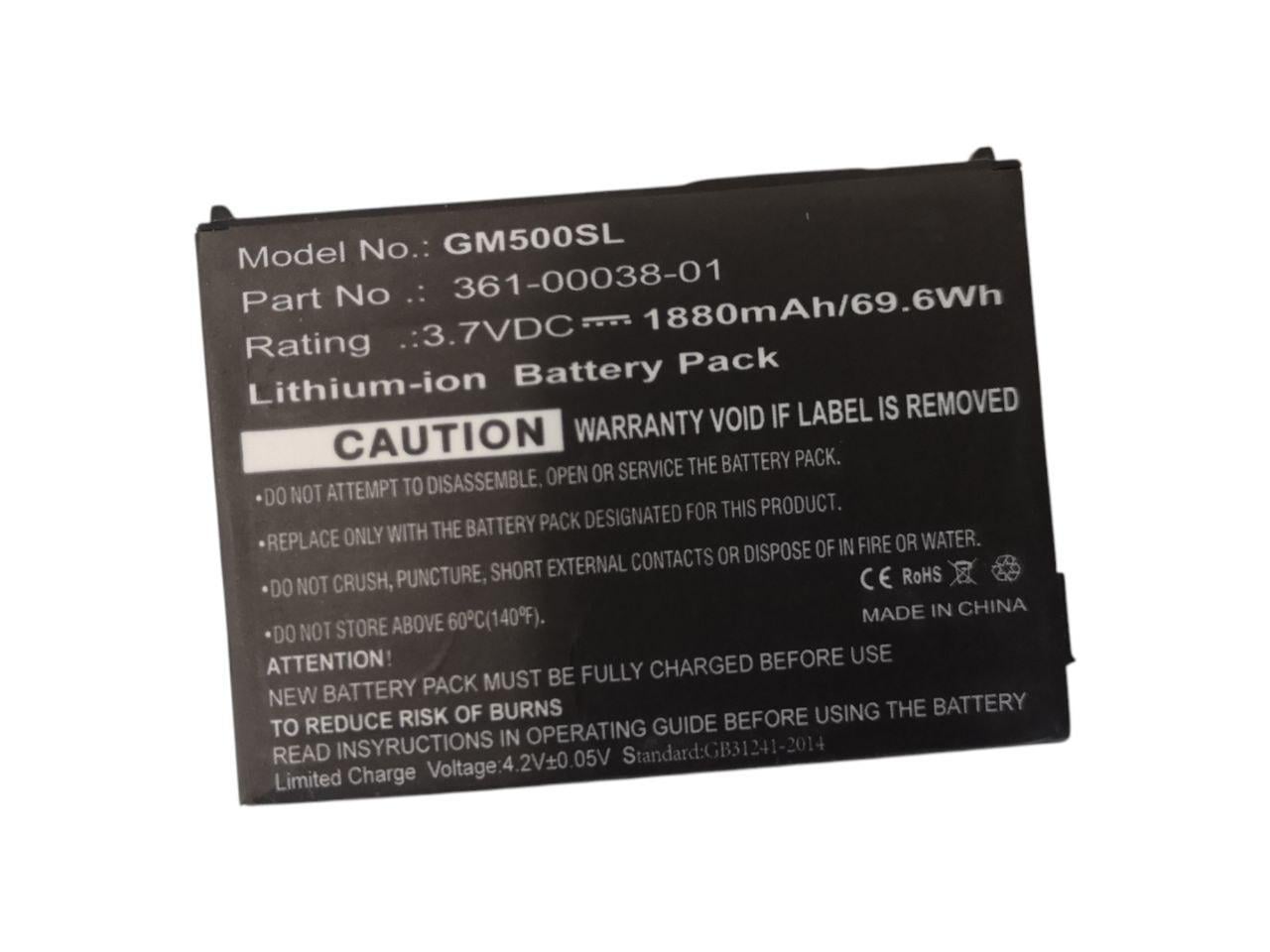 Аккумулятор для Garmin Nuvi 500/Zumo 220/600/650/660 GPS/010-11143-00/361-00038-01 1880mah 69,6Wh (000014034)