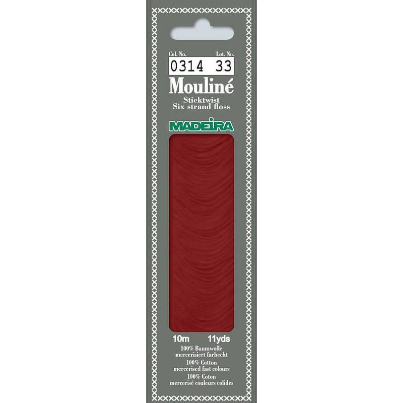 Нитки мулине Madeira 0314 Mouline Красная медь
