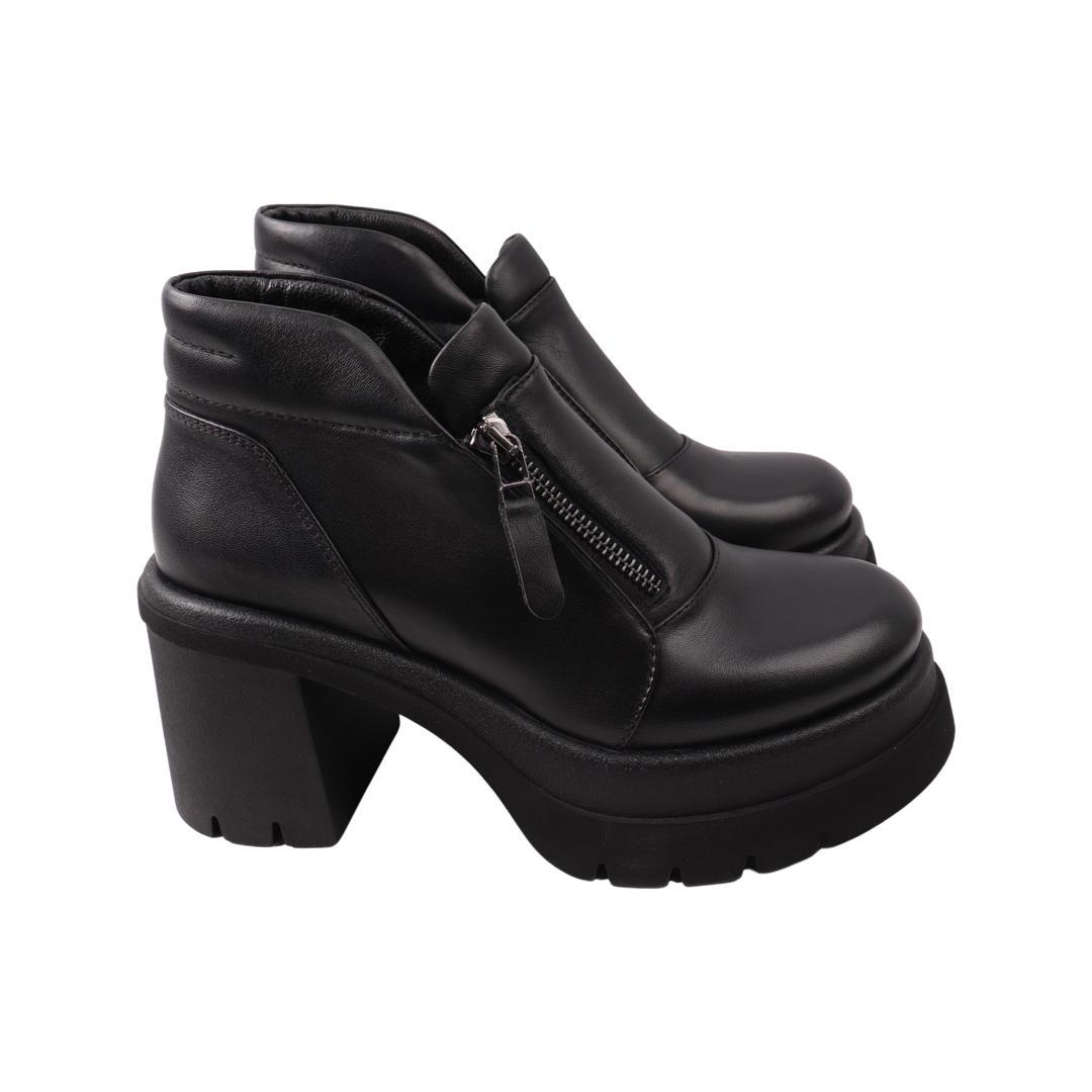 Ботильоны женские Molly Bessa из кожи р. 36 Черный (282-21DHC)