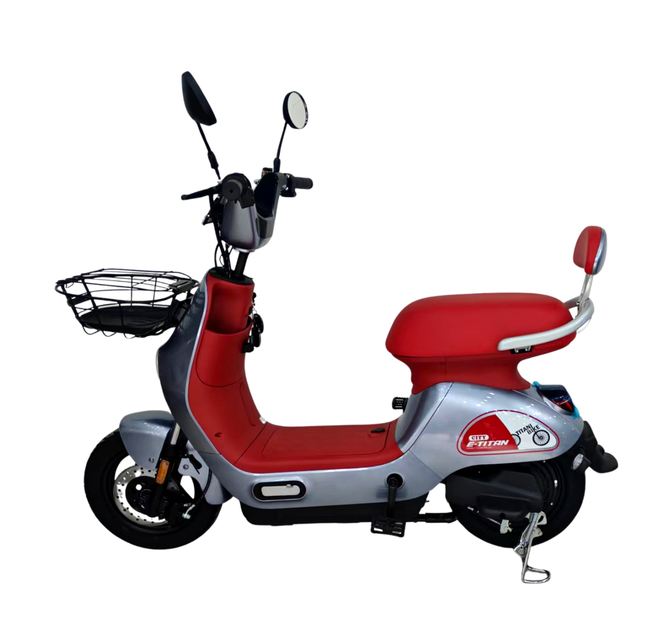 Электроскутер E-Titan City 14" Красно-серый