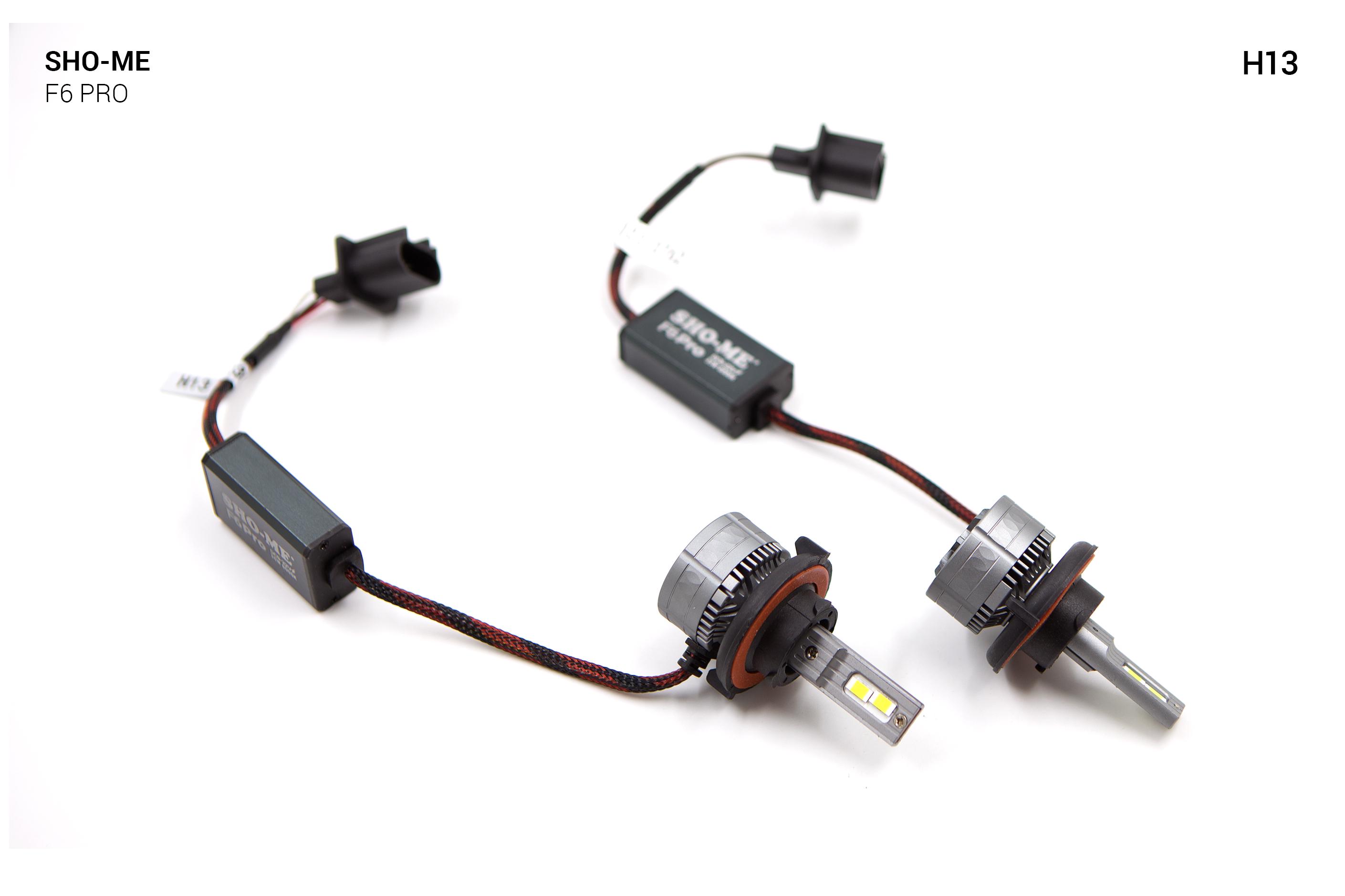 Автолампи Sho-Me F6-Pro H13 LED 35W 2 шт. - фото 4 Автолампи Sho-Me F6-Pro H13 LED 35W 2 шт. - фото 4