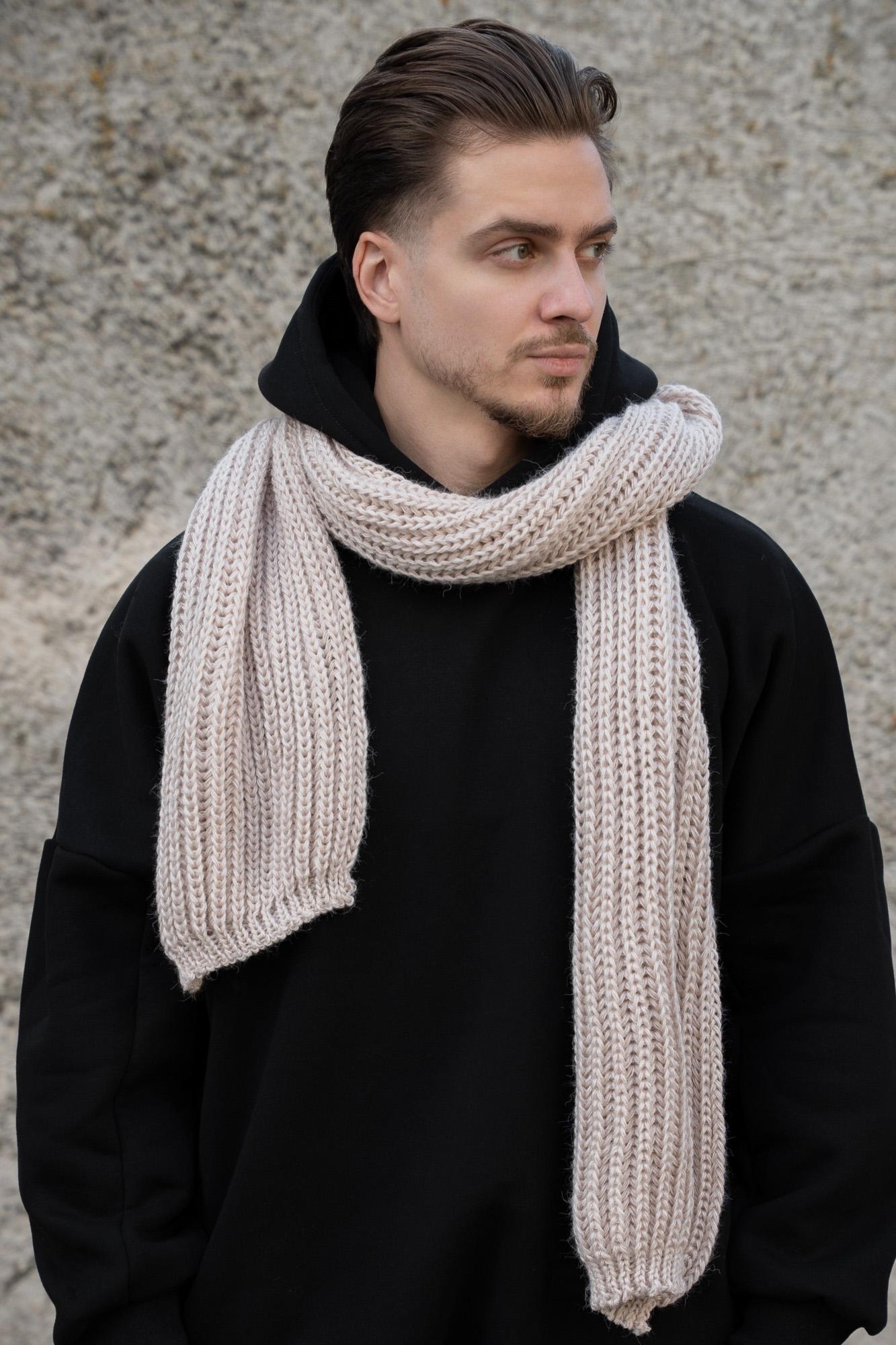 Шарф вязаный Without Brand Carry Beige (8055914)