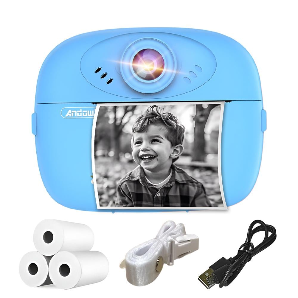 Фотоапарат миттєвого друку дитячий Andowl C7X1 5в1 кольоровий цифровий Блакитний (693a645b) - фото 1 Фотоапарат миттєвого друку дитячий Andowl C7X1 5в1 кольоровий цифровий Блакитний (693a645b) - фото 1