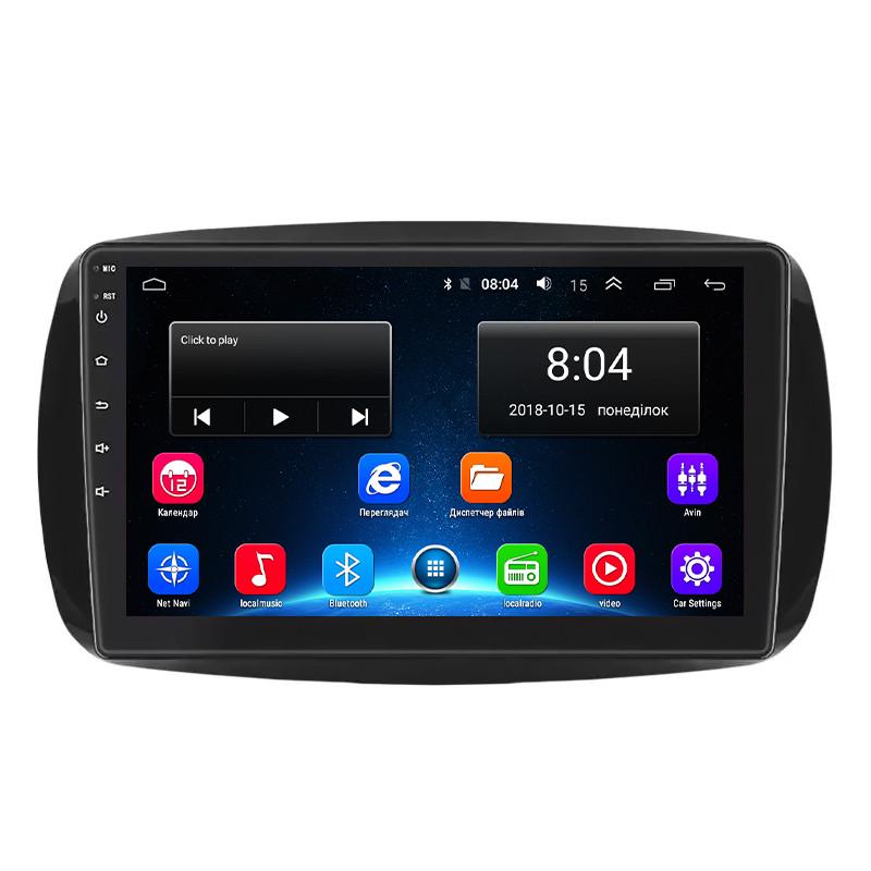 Магнитола штатная Lesko 9" для Smart Fortwo III 2014-2/32Gb Wi-Fi GPS Base Магнитола штатная Lesko 9" для Smart Fortwo III 2014-2/32Gb Wi-Fi GPS Base