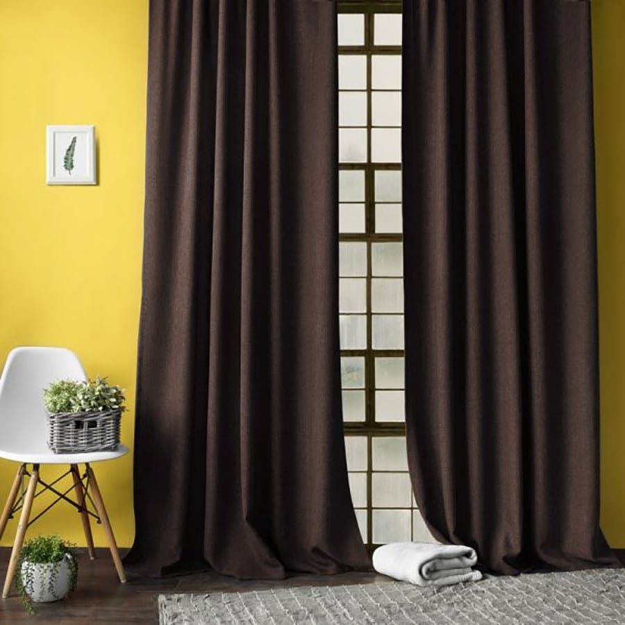 Шторы Pivdenne мешковина лен 135х170 см 2 шт. Темный шоколад (2071-135) Шторы Pivdenne мешковина лен 135х170 см 2 шт. Темный шоколад (2071-135)