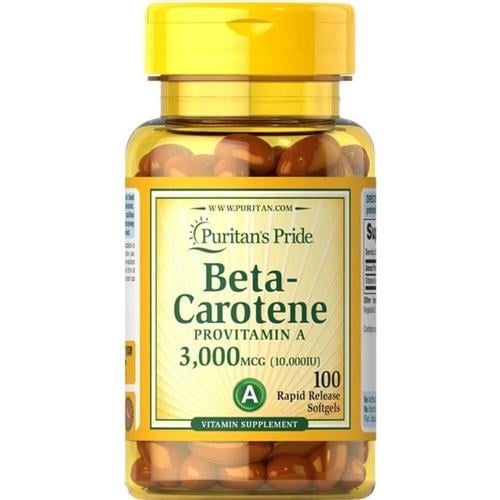 Вітамін A Puritan's Pride Beta-Carotene 10,000 IU 100 Softgels