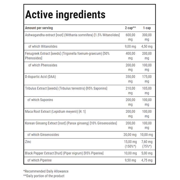 Бустер тестостероновый Trec Nutrition TESTOXX 60 капс. (000024916) - фото 2 Бустер тестостероновый Trec Nutrition TESTOXX 60 капс. (000024916) - фото 2