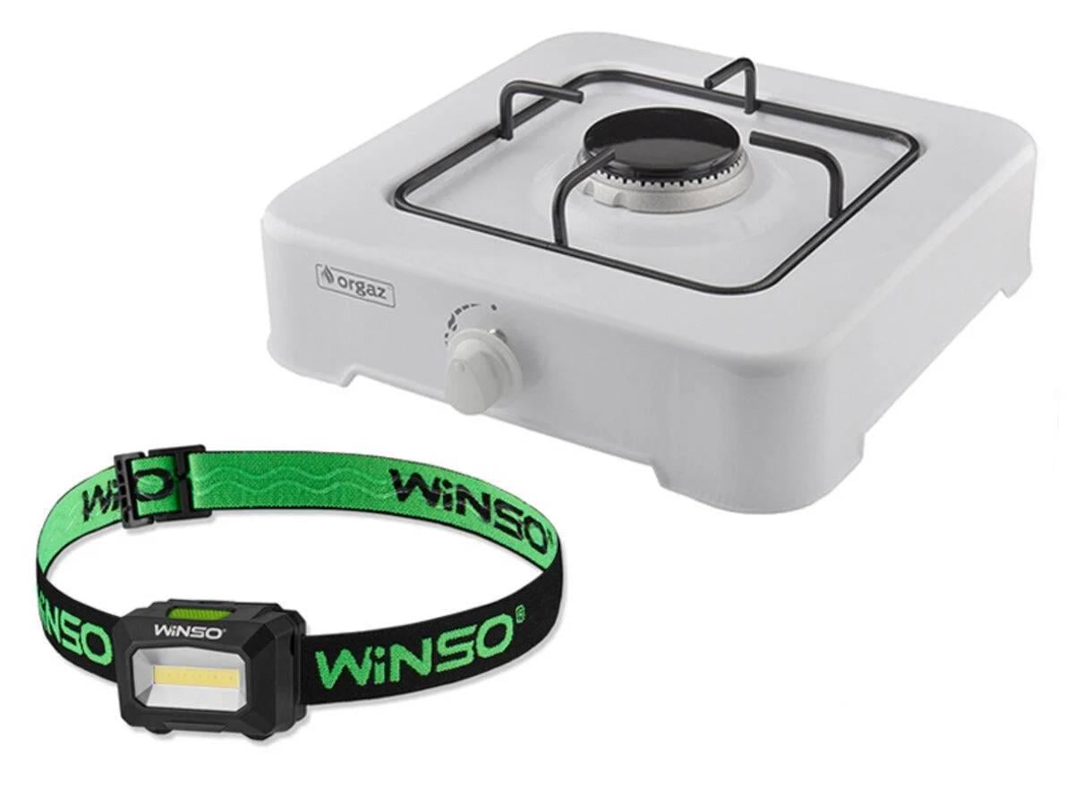 Плита газовая WINSO OR-101 и Фонарь налобный 100Lm