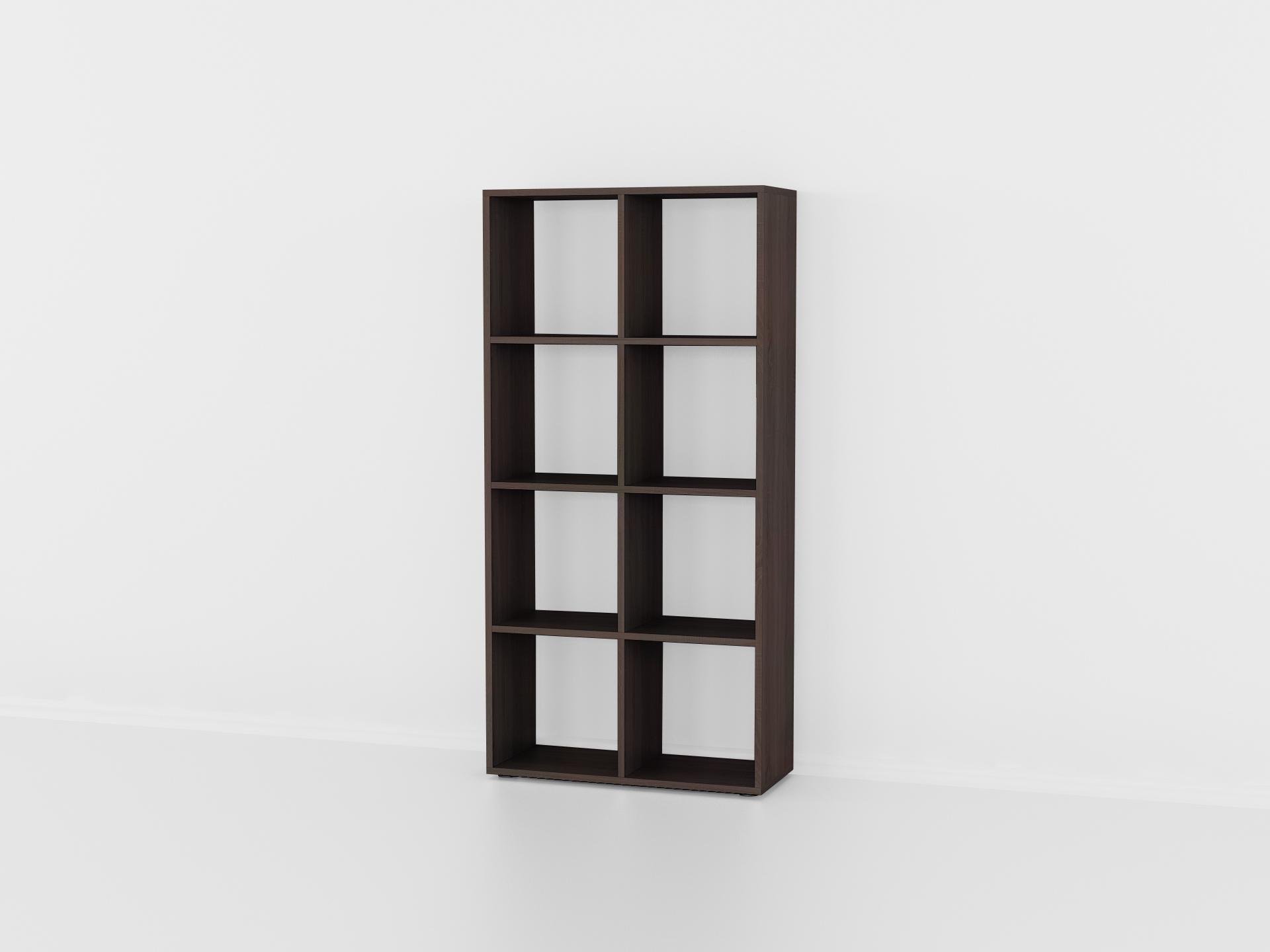 Стелаж для книг та декору на 8 комірок P-17 720х290х1430 мм Венге Магія - фото 2