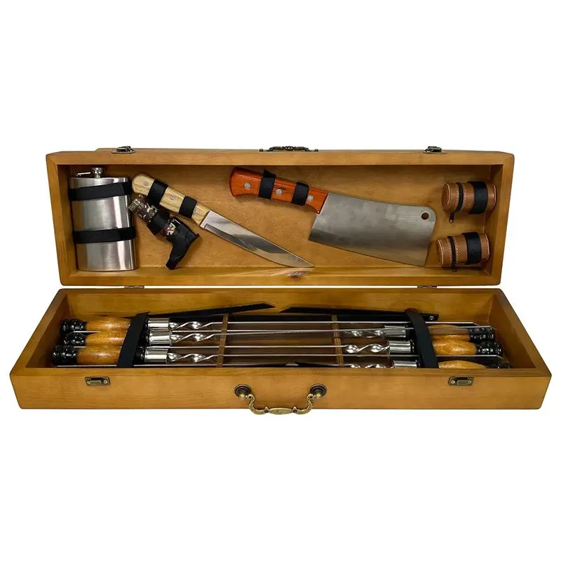 Набор подарковый шампуров Мастер BBQ (7-3-90685)