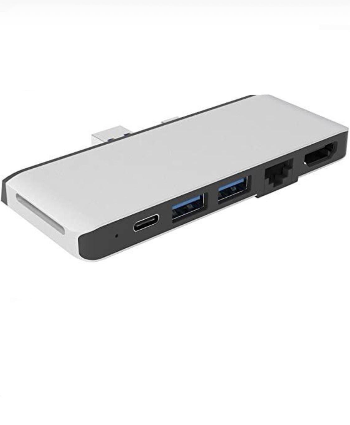 Док-станция Surface Pro 7, адаптер 6 в 2 с 4K Ethernet, (1600191224)