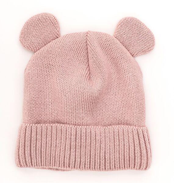 Шапка детская для девочек Рубина D886 флис 46-50 см Пудровый