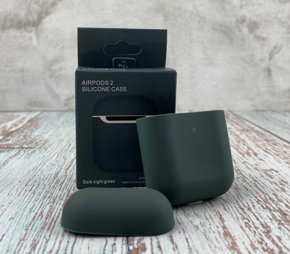 Силиконовый чехол для наушников AirPods 2 Dark Slate Grey
