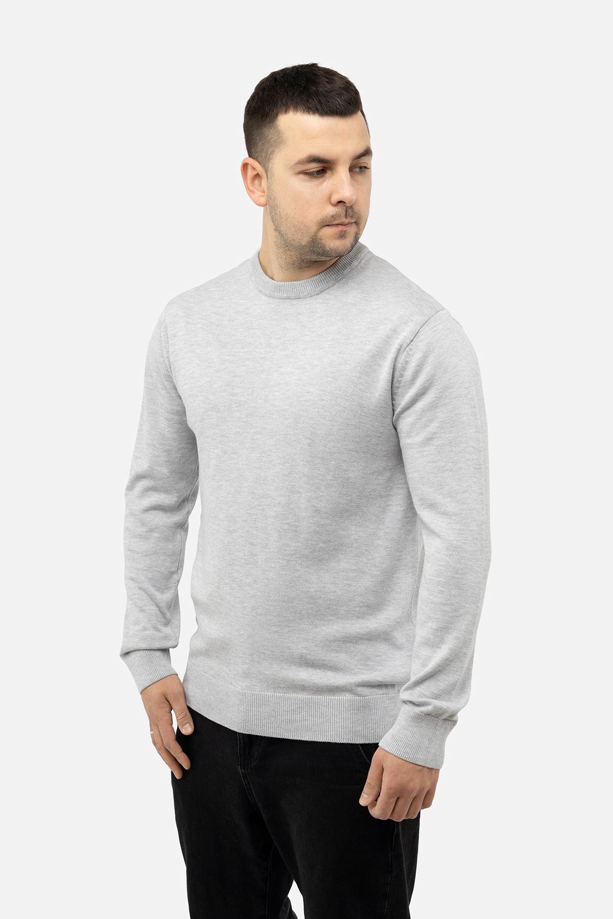 Джемпер мужской ЦБ-00241582 р. 52 Серый (SKT000961953)