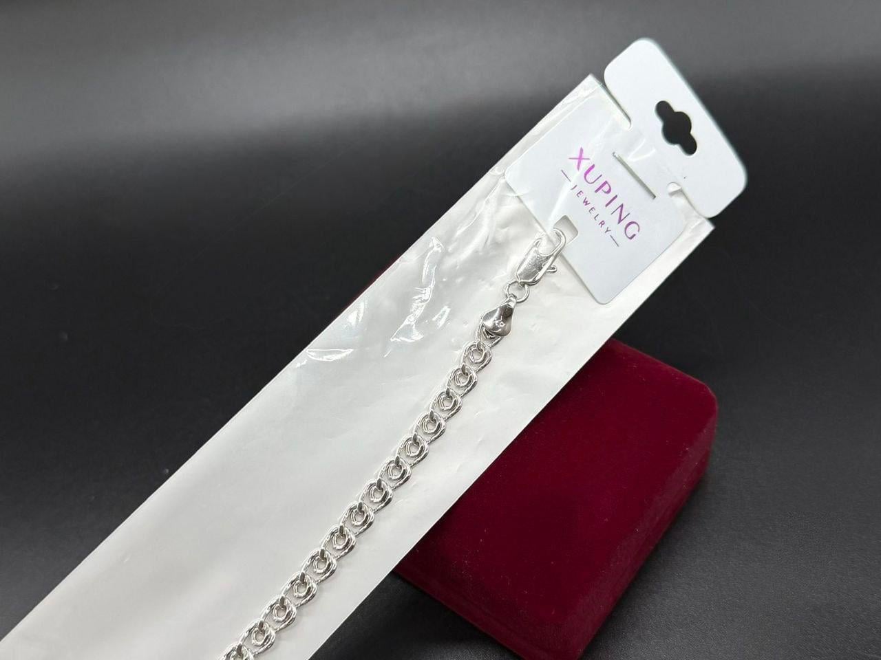 Браслет на руку женский Xuping из медицинского золота 19 см Серебряный (2902503510)