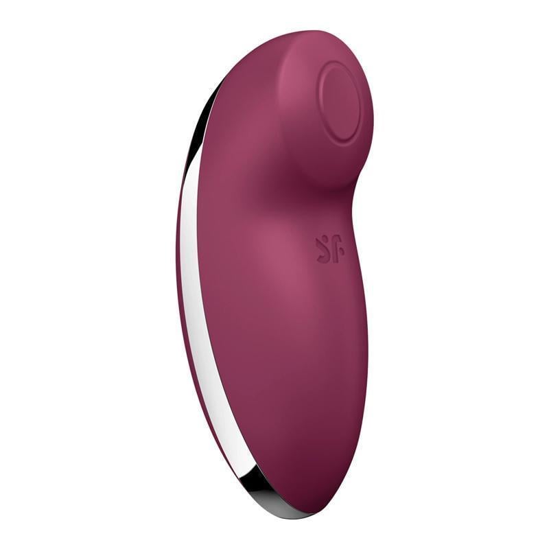 Вибростимулятор-пульсатор для клитора Satisfyer Tap & Climax 2 11 см Бордовый (56959)