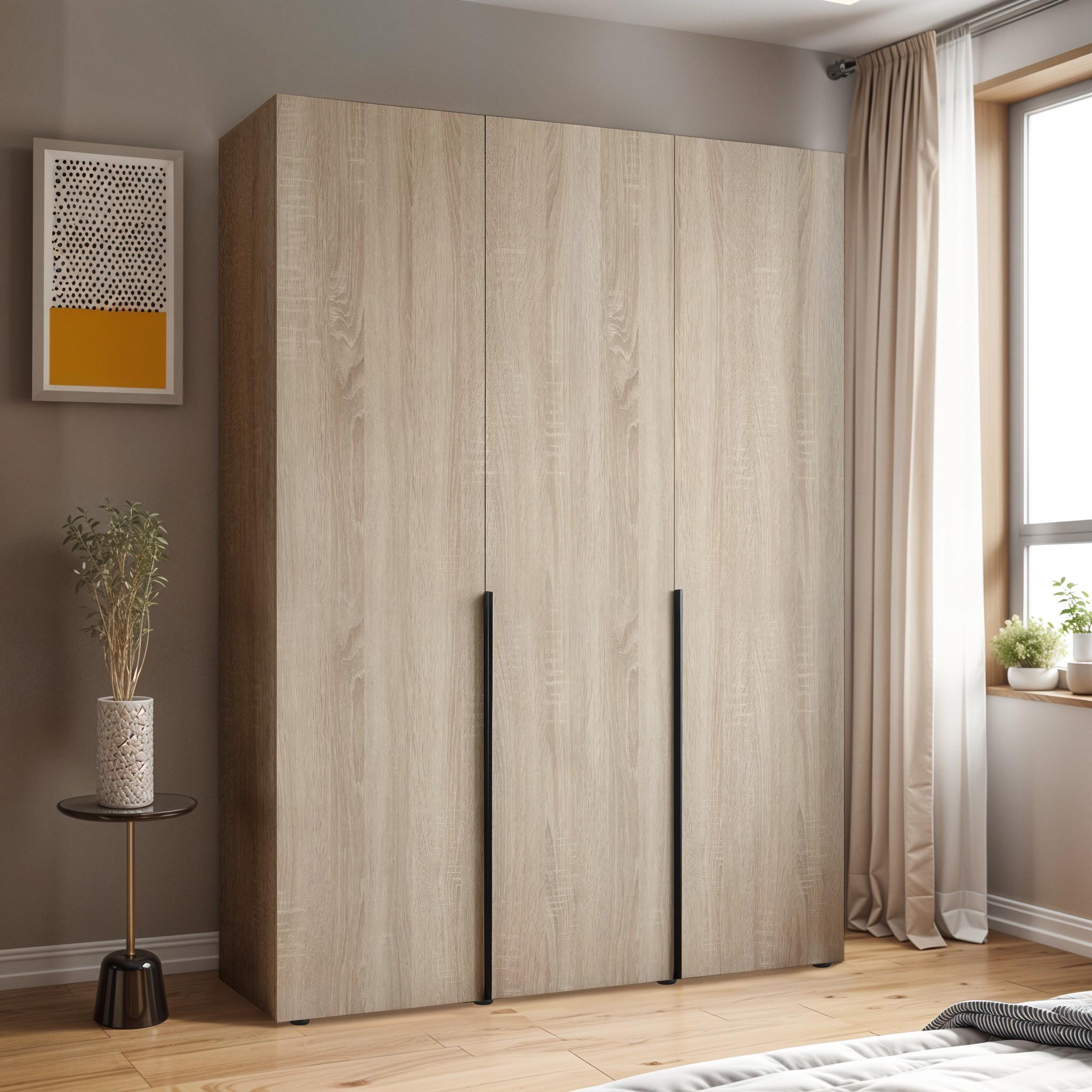 Шафа зі штангою та полицями ST-0027 1800х520х2200 мм Дуб Сонома - фото 1