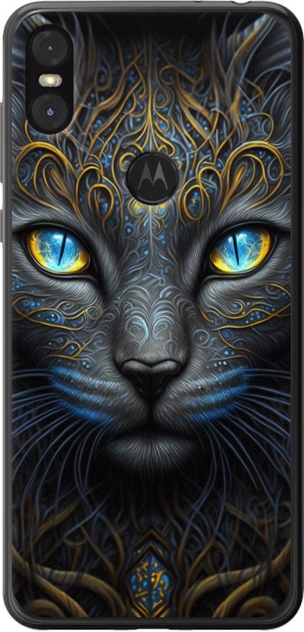 Чехол на Motorola One Кошка (5548t-1589-42517)