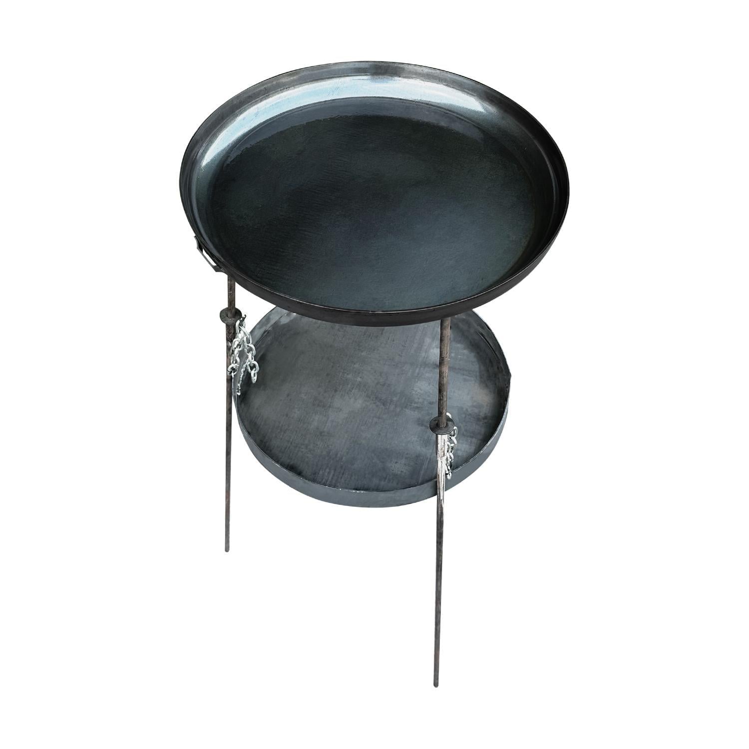 Сковорода с диска бороны для пикника Mzavod Фрея SDR-50P с подвесом для огня и удлиненными ножками 50 см Черный (147-17-1080230100007)