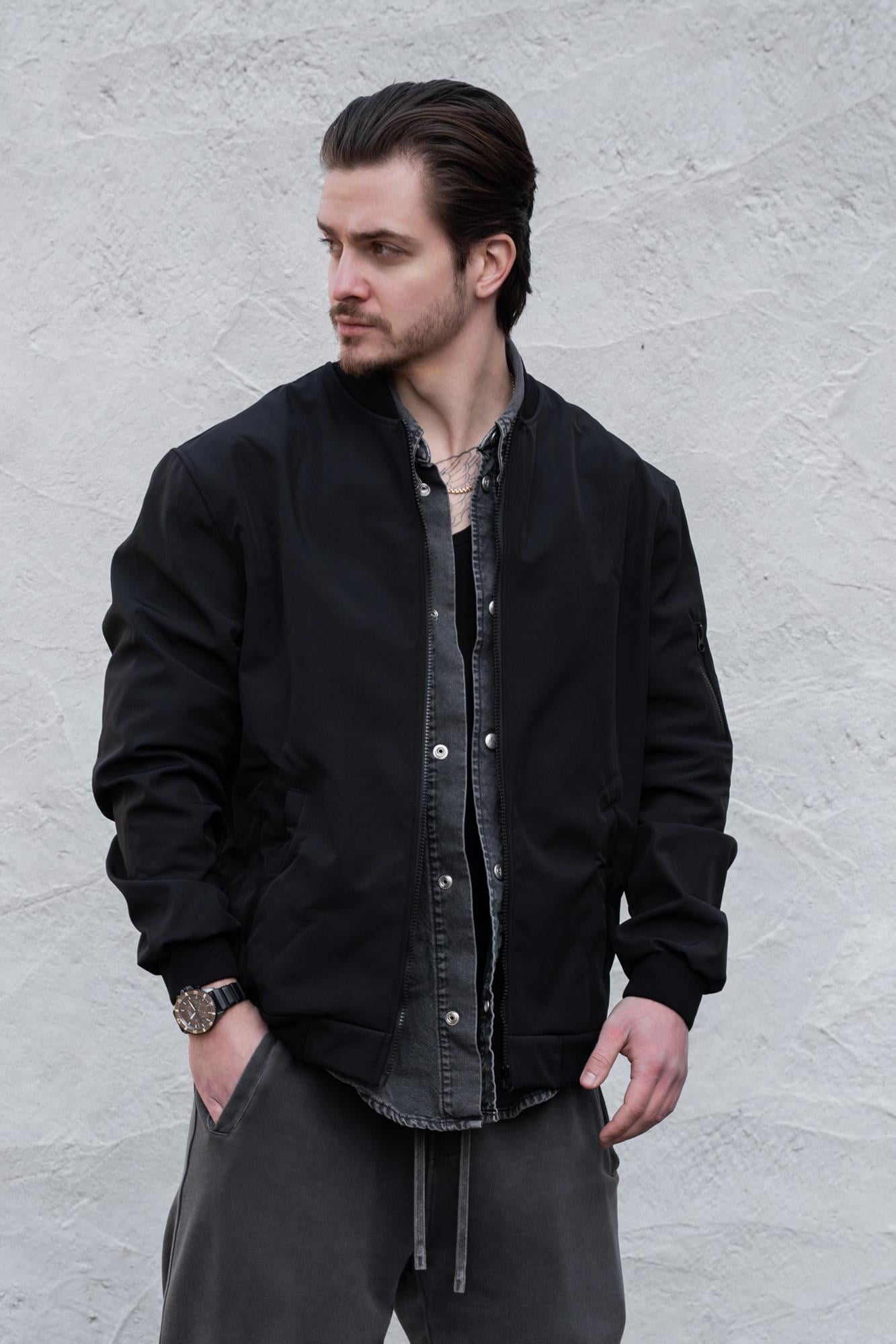 Куртка-ветровка-бомбер Without Softshell 2ХL/3XL Black (2ХL/3XL8056209 8056210)