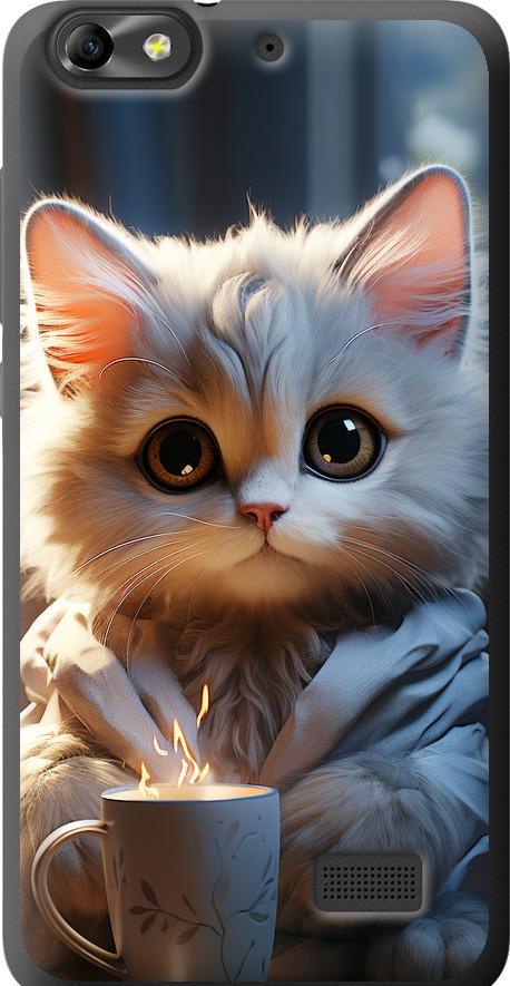 Чехол на Huawei Honor 4C White cat (5646u-183-42517)