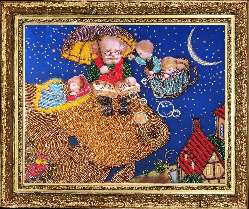 Набір для вишивання бісером BUTTERFLY 439 Казка про золоту рибку 25х32 см (439)