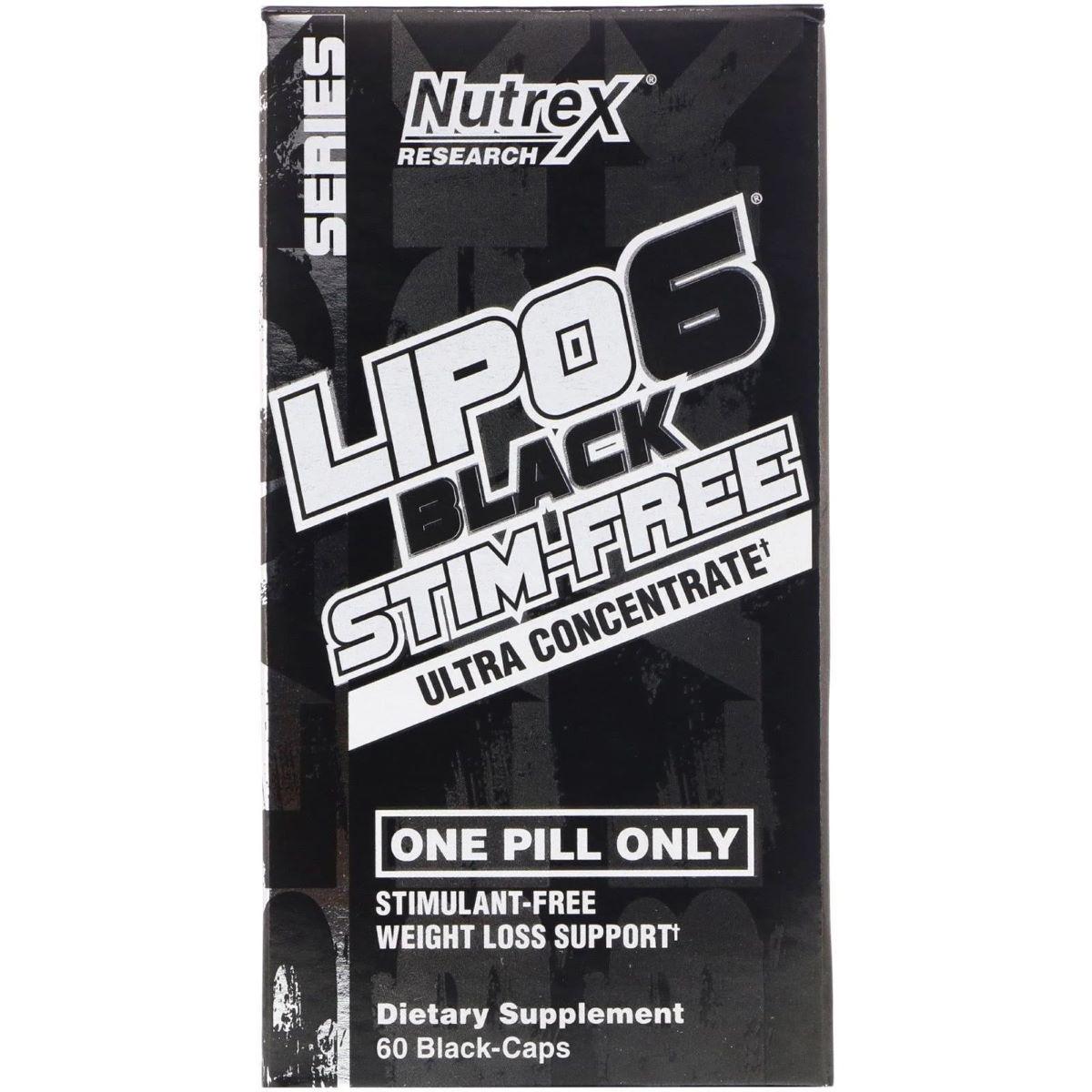 Комплексний жироспалювач Nutrex Lipo-6 Ultra Concentrate без стимуляторів 60 капс. Чорний (000013501) - фото 1