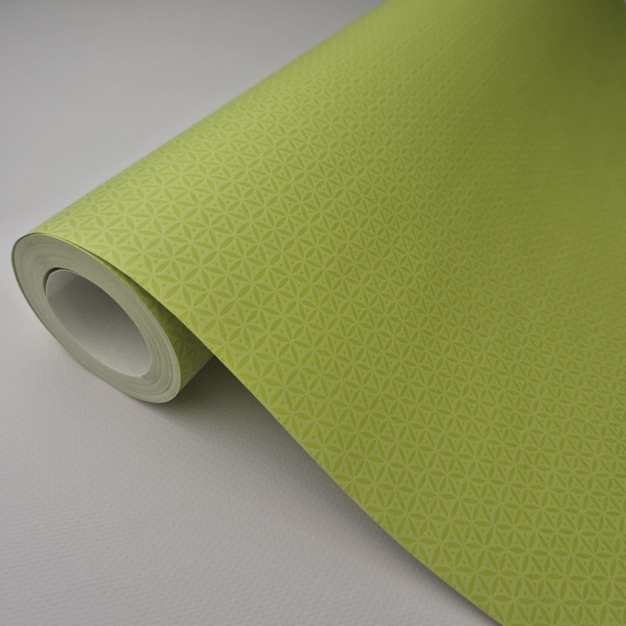 Обои виниловые Marburg 4 Woman с мелким узором для спальни/гостиной/кухни 10,05x0,53 м Салатовый (54063)