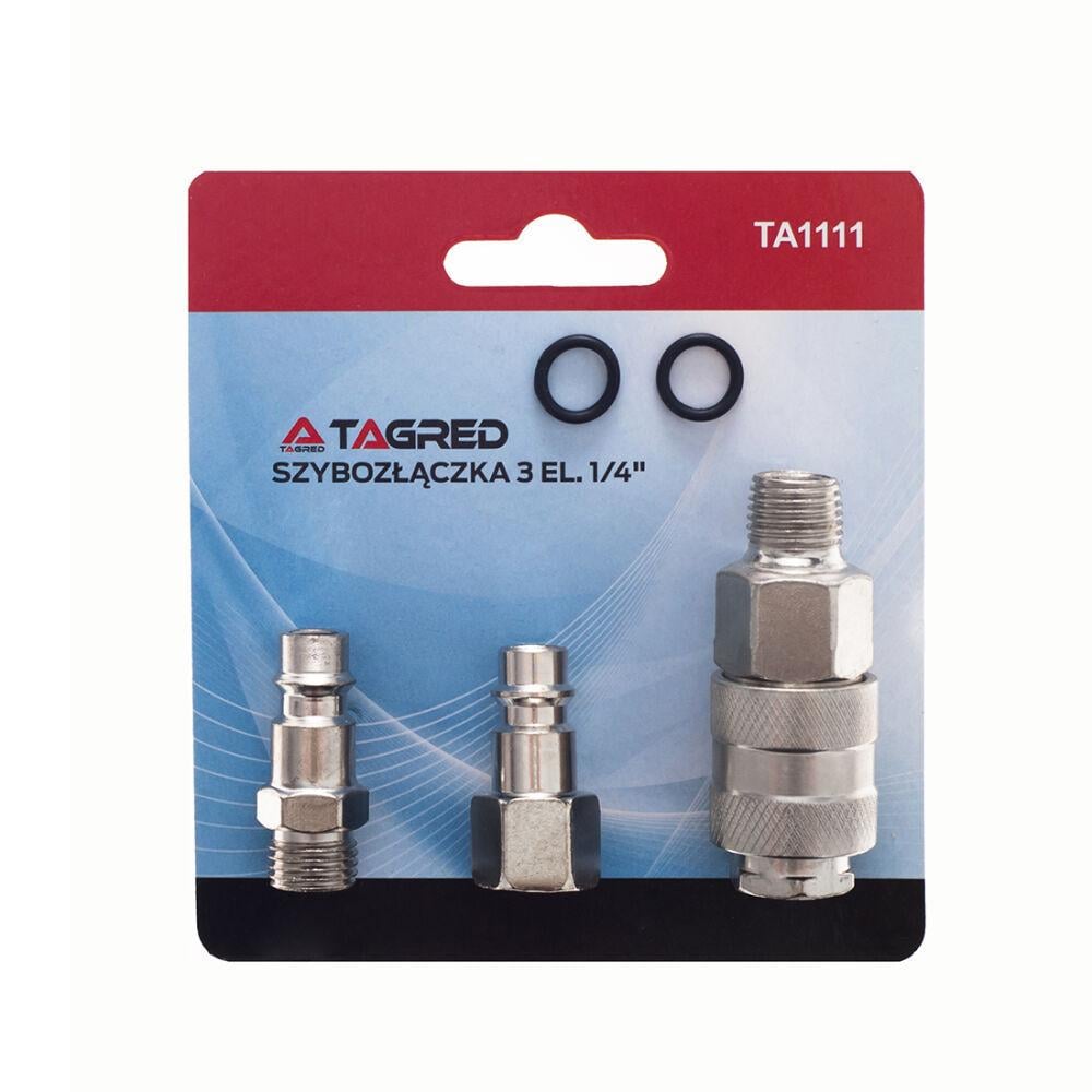 Комплект соединителей TAGRED быстроразъемных для пневматических систем TA1111 1/4"