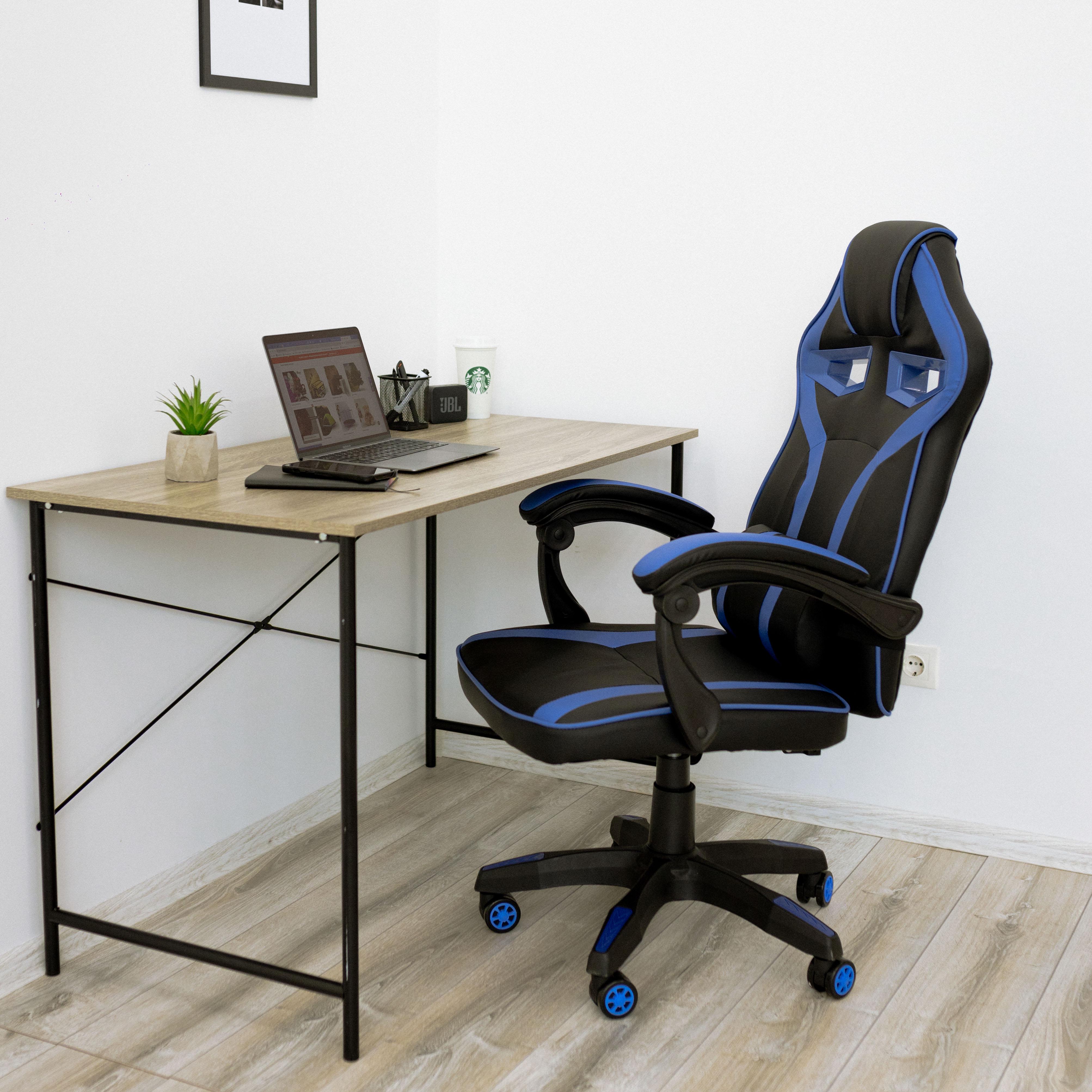 Крісло комп'ютерне геймерське 4Points NT з подушками для дома та офісу Синій (40016) - фото 2 Крісло комп'ютерне геймерське 4Points NT з подушками для дома та офісу Синій (40016) - фото 2