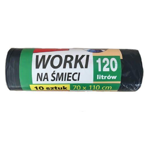 Пакети для сміття Worki 120 л 10 шт. 15 упак. (3735)