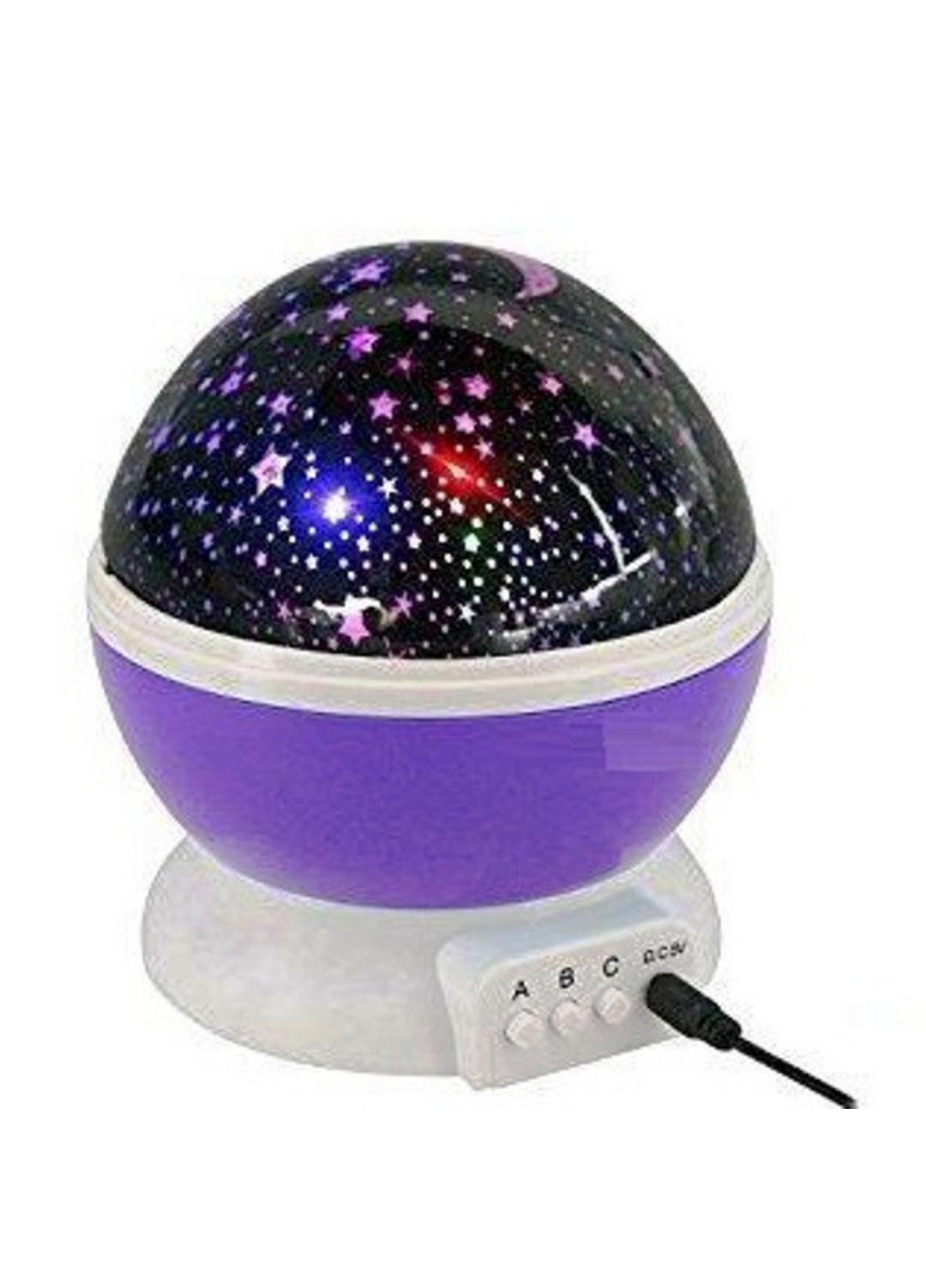 Ночник проектор звездного неба Xo Star Master детский круглый Фиолетовый (DP01А) - фото 2