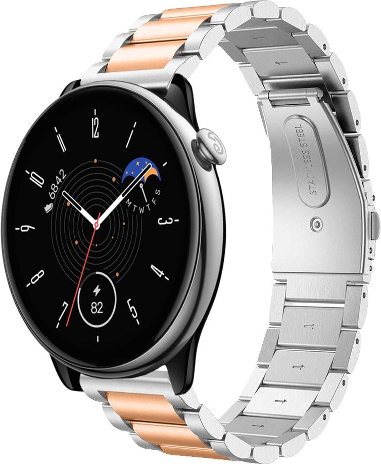 Металлический Ремешок Shain Line для Amazfit GTR Mini Silver Rose (33498-68)