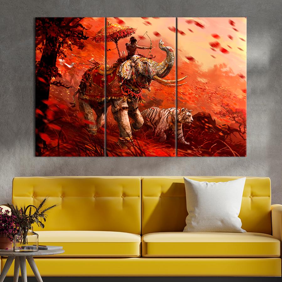 Настенний декор Знаменитая компьютерная игра-шутер Far Cry 4 128x81 см (A142-3)